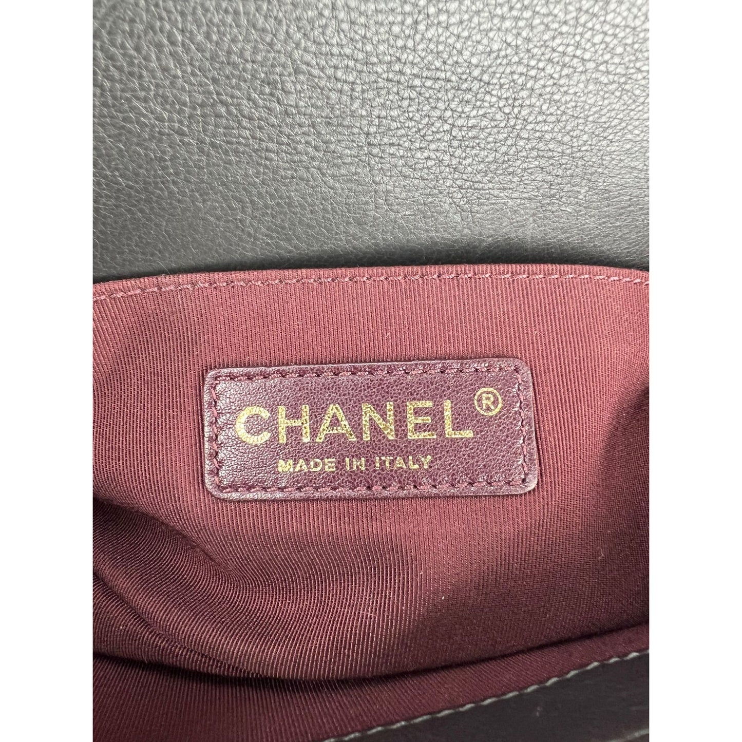 
                  
                    Chanel Small Boy Flap Quilted Goat Hair Gray Leather Shoulder Bag RARE
                  
                