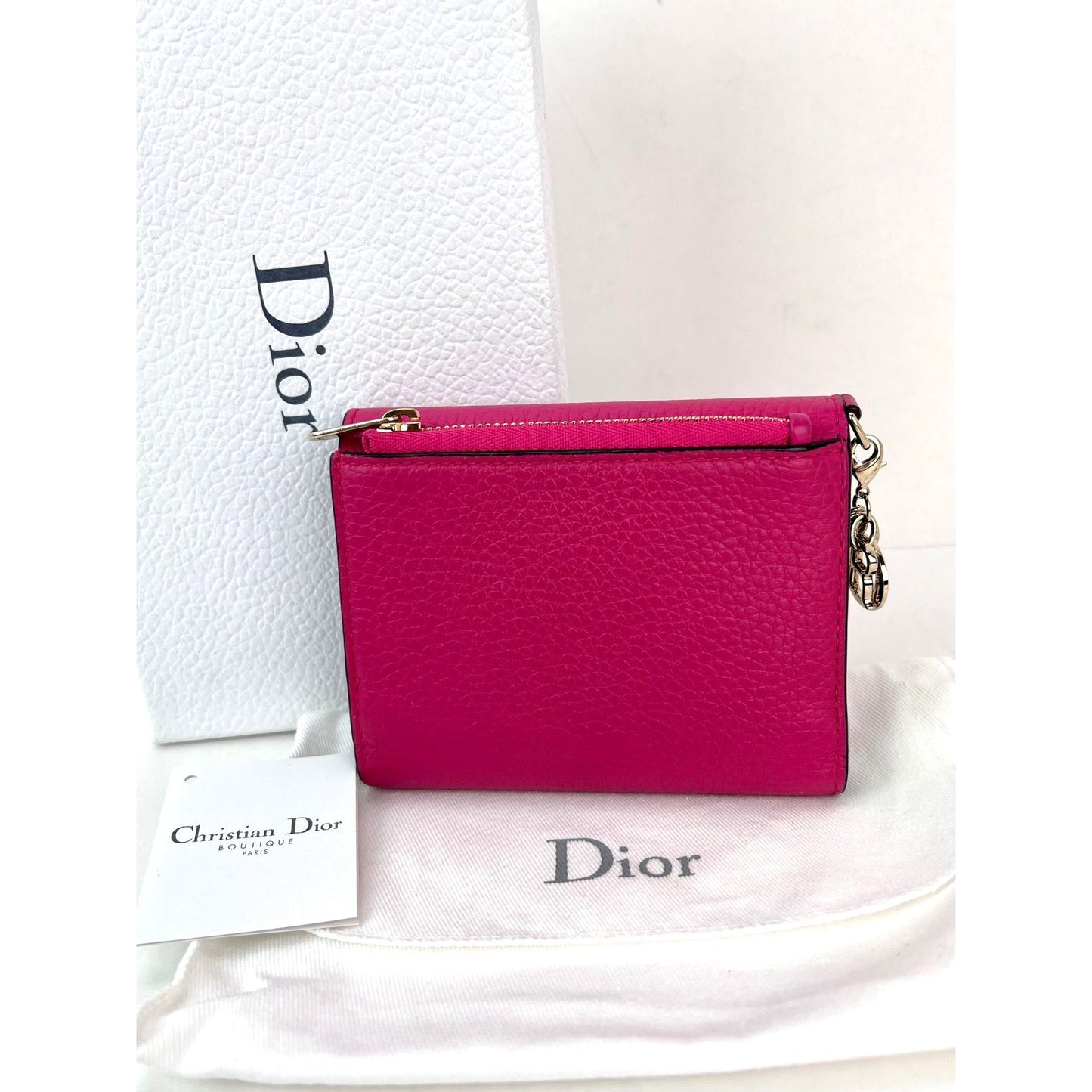 
                  
                    Christian Dior Pink Leather Diorissimo Envelope Wallet
                  
                