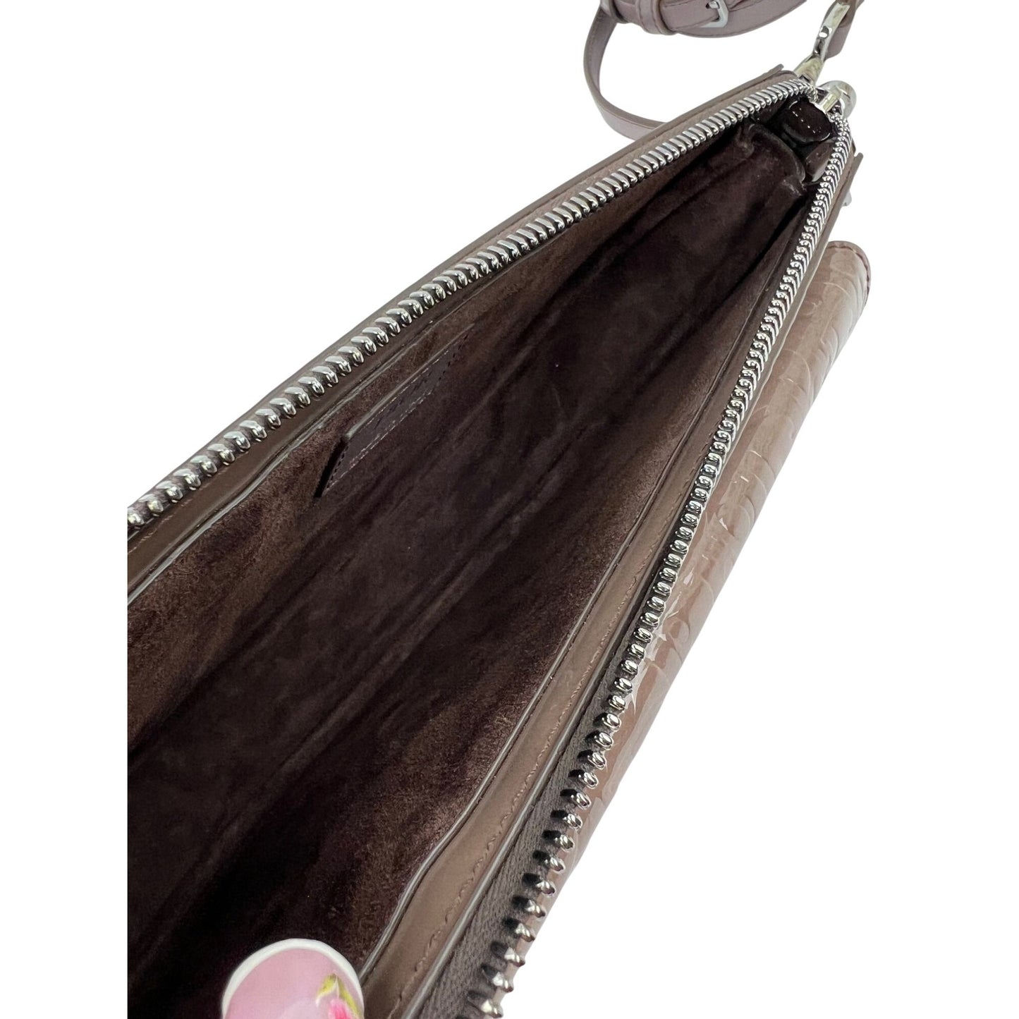 
                  
                    Christian Dior Saddle Boxy Patent Leather Plum Shoulder Hand Bag
                  
                