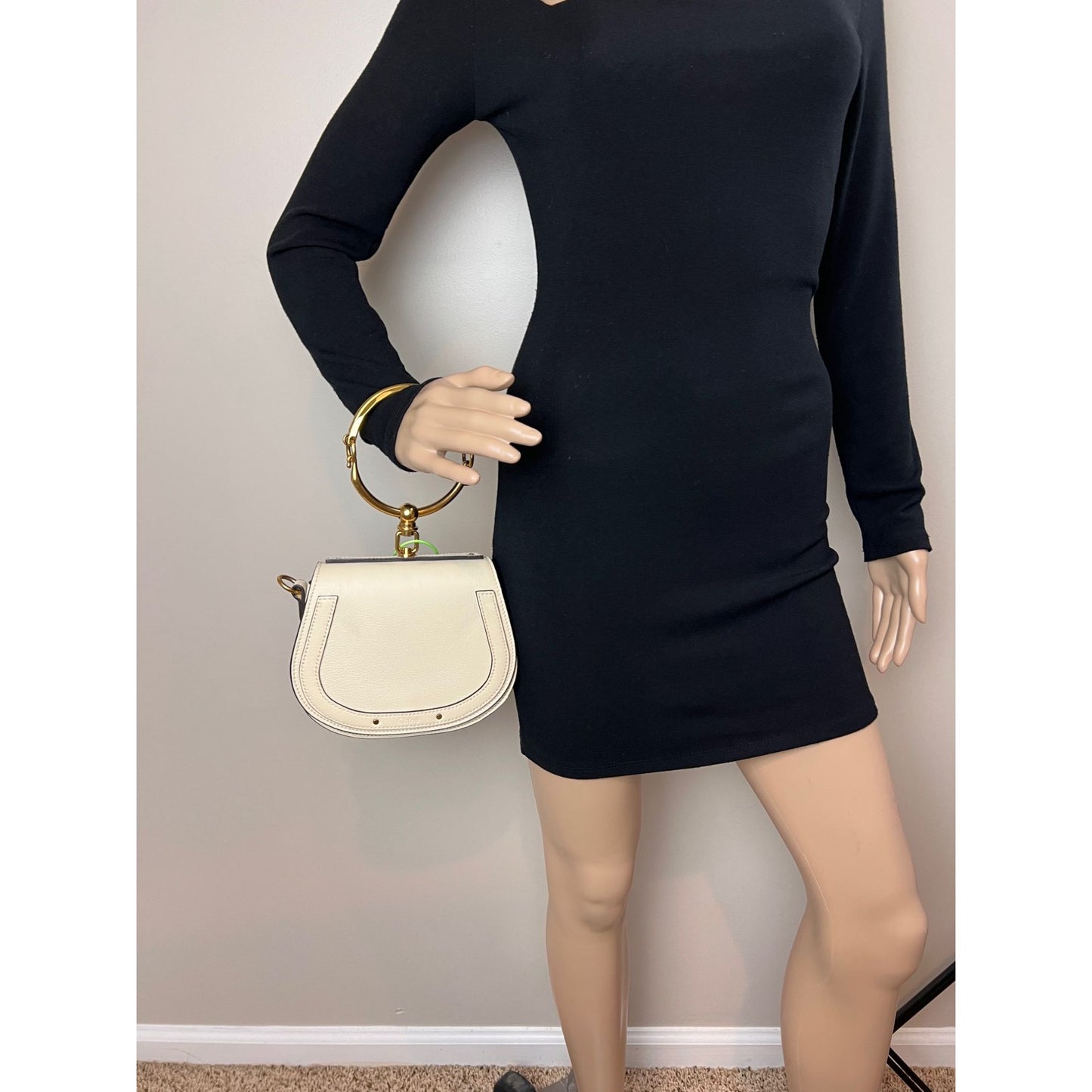 
                  
                    Chloe Nile Small Beige Leather Wrist Crossbody Bag
                  
                