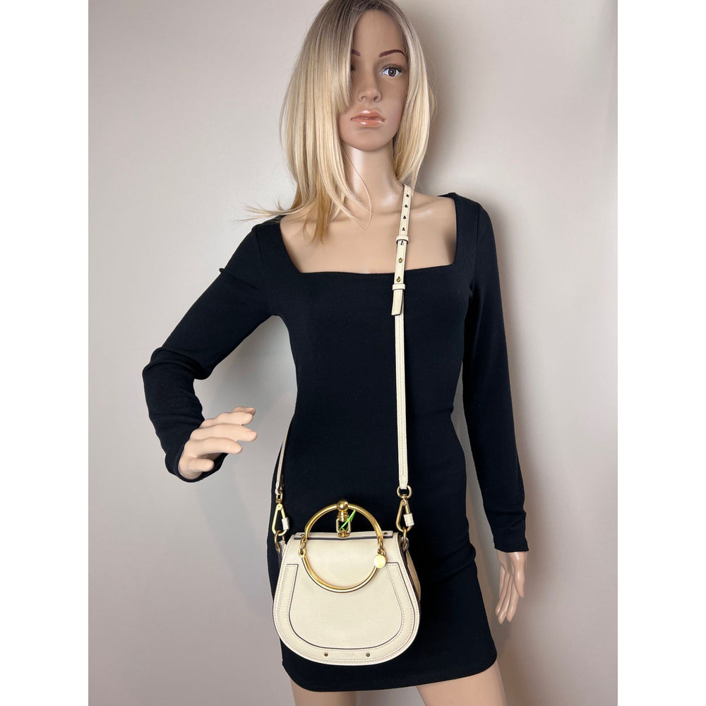 
                  
                    Chloe Nile Small Beige Leather Wrist Crossbody Bag
                  
                