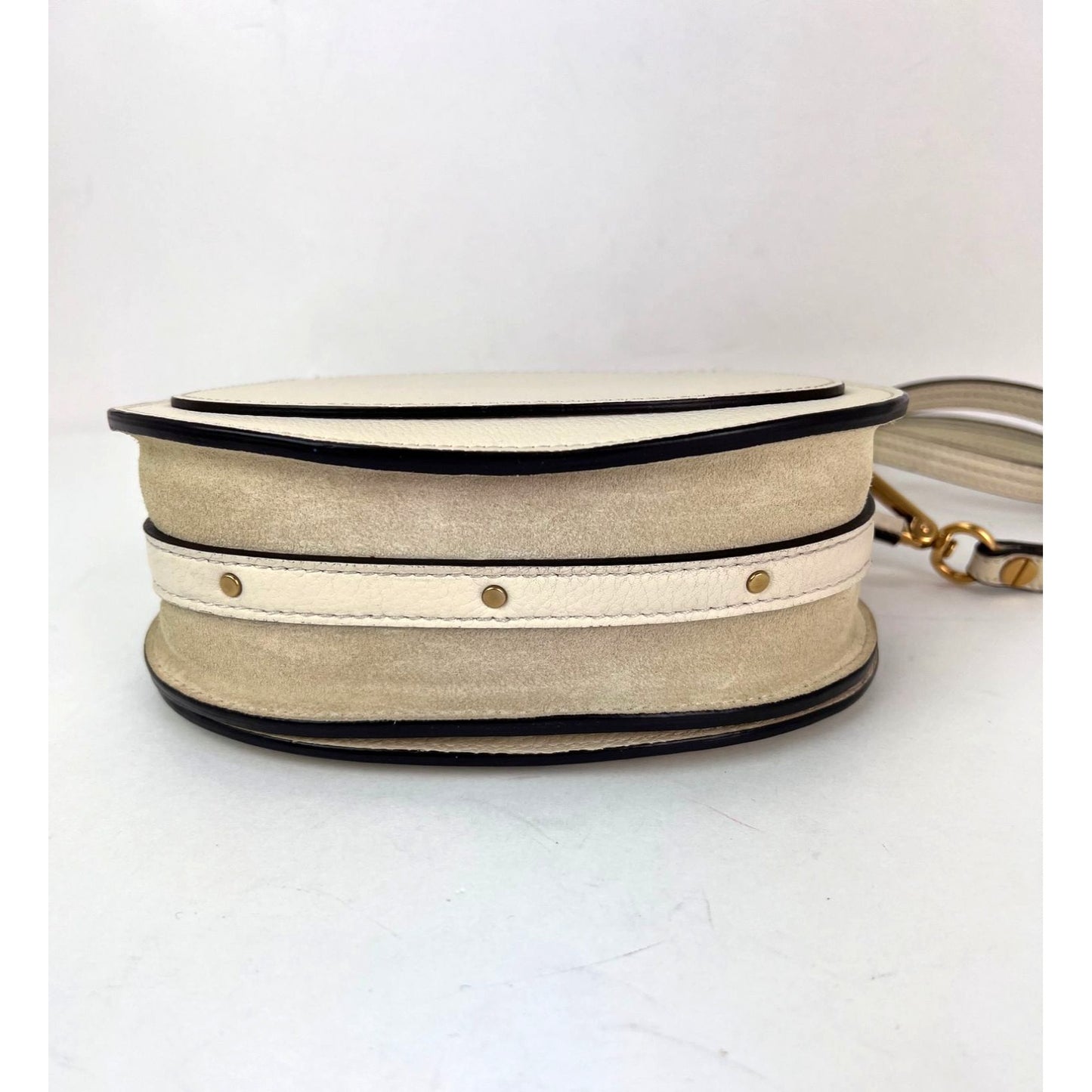 
                  
                    Chloe Nile Small Beige Leather Wrist Crossbody Bag
                  
                