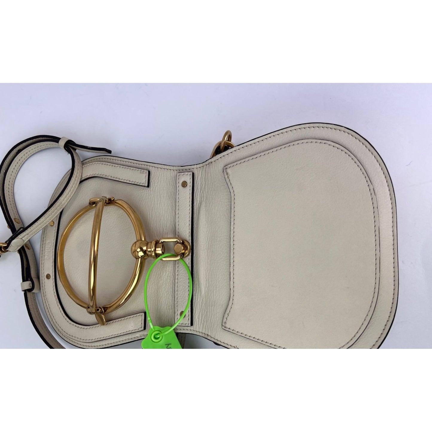 
                  
                    Chloe Nile Small Beige Leather Wrist Crossbody Bag
                  
                