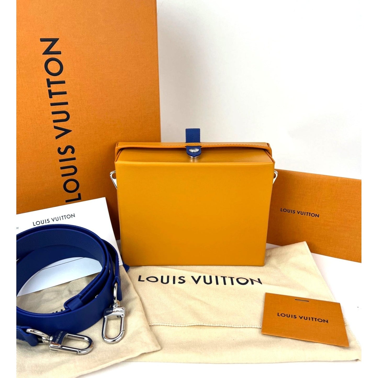 
                  
                    Louis Vuitton Shopper Clutch Leather Orange Clutch Crossbody Bag
                  
                