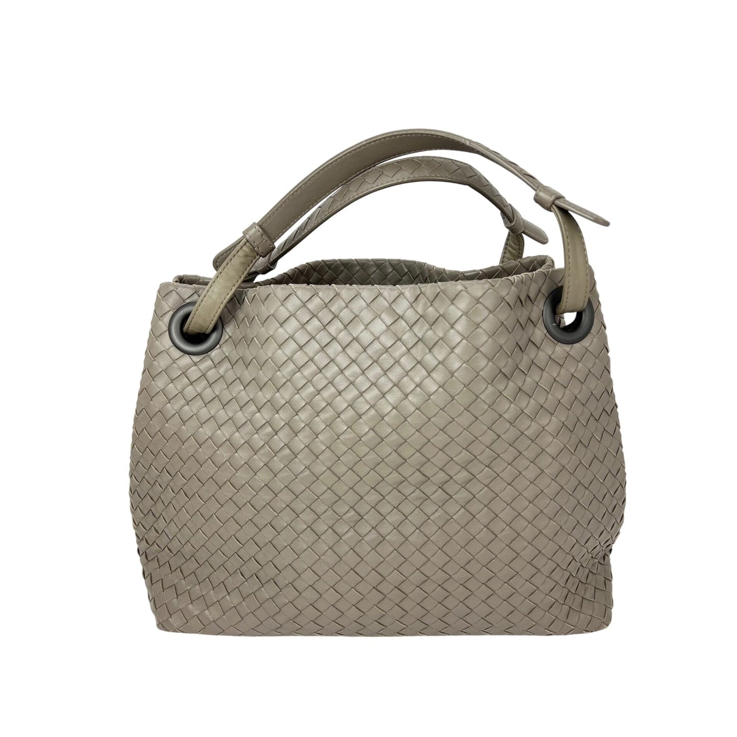 
                  
                    Bottega Veneta Garda Intrecciato Nappa Medium Beige Handbag
                  
                