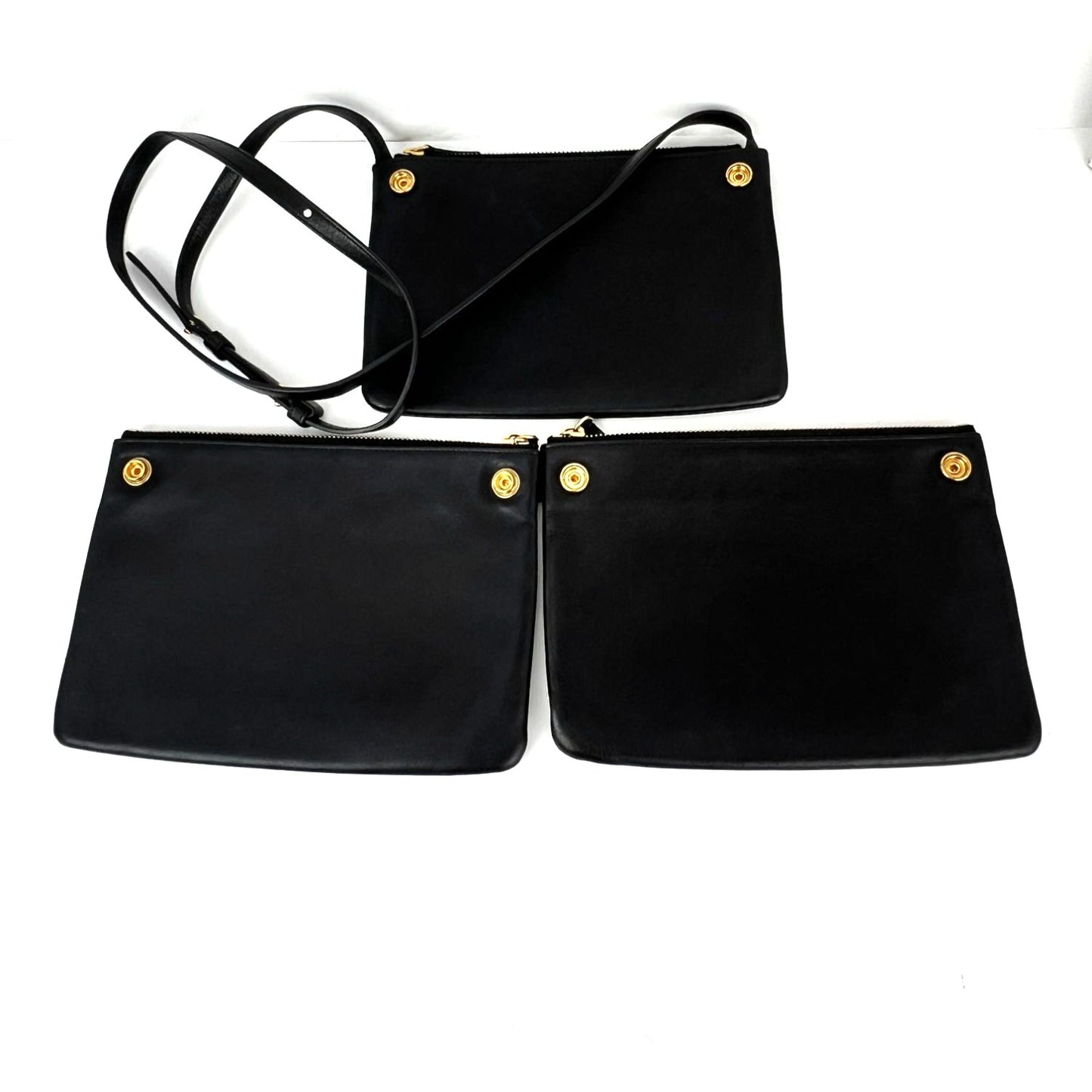 
                  
                    Celine Smooth Lambskin Small Trio Crossbody Black Bag
                  
                