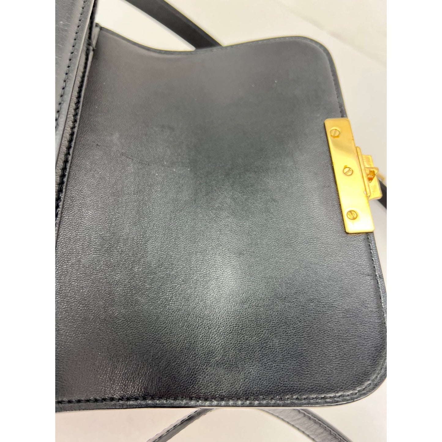 
                  
                    Celine Teen Triomphe Shiny Calfskin Black Shoulder Bag
                  
                