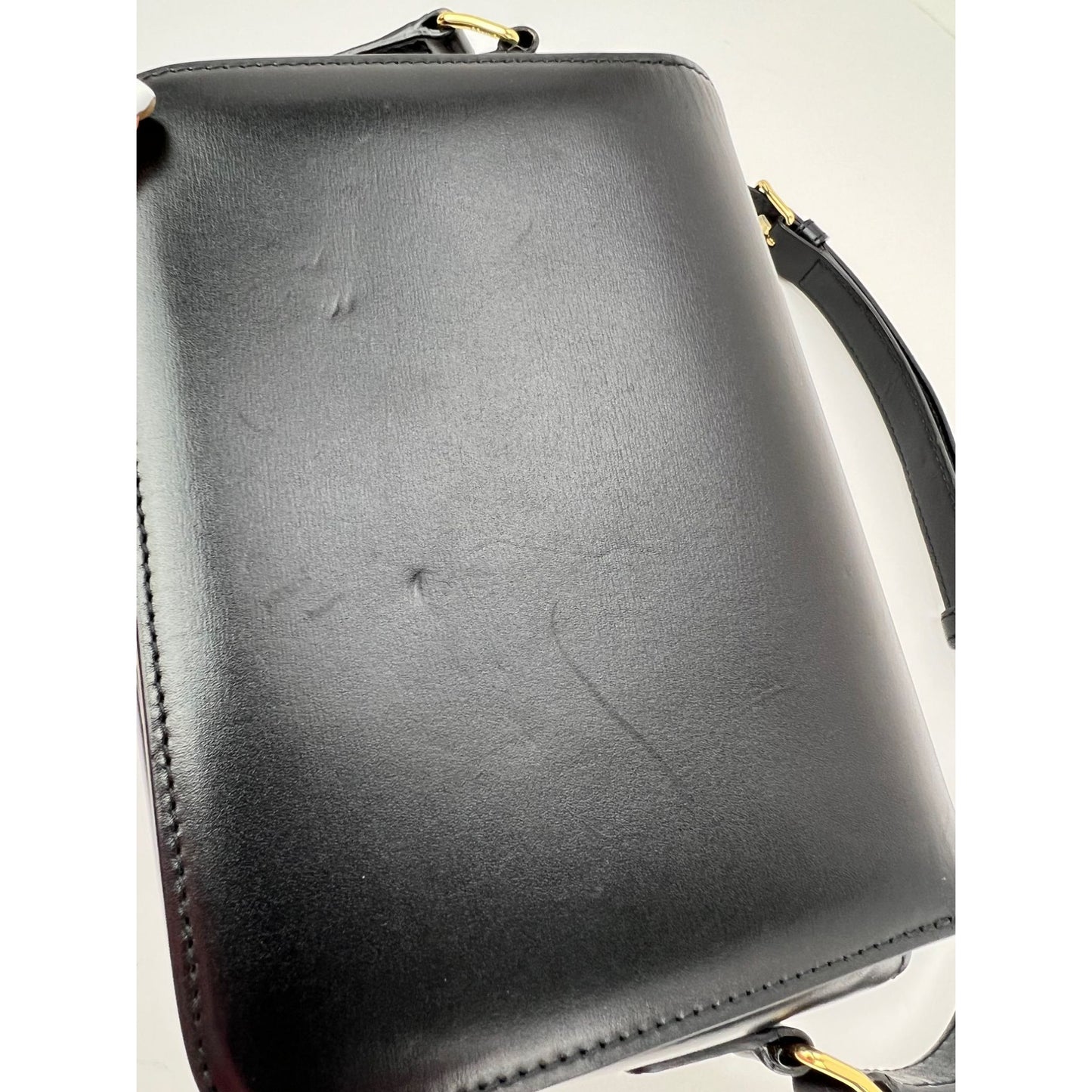 
                  
                    Celine Teen Triomphe Shiny Calfskin Black Shoulder Bag
                  
                