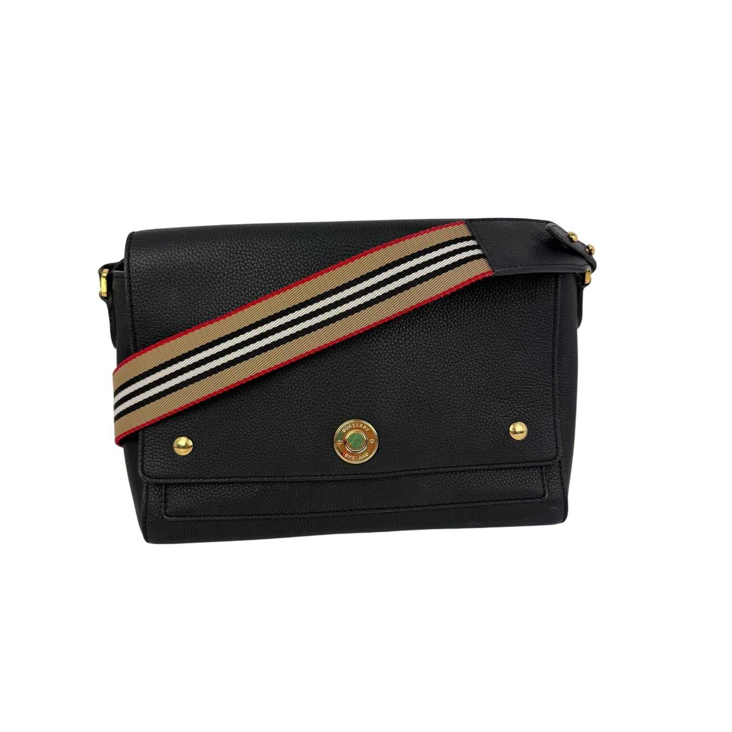 
                  
                    Burberry Grainy Calfskin Note Black Crossbody Bag
                  
                