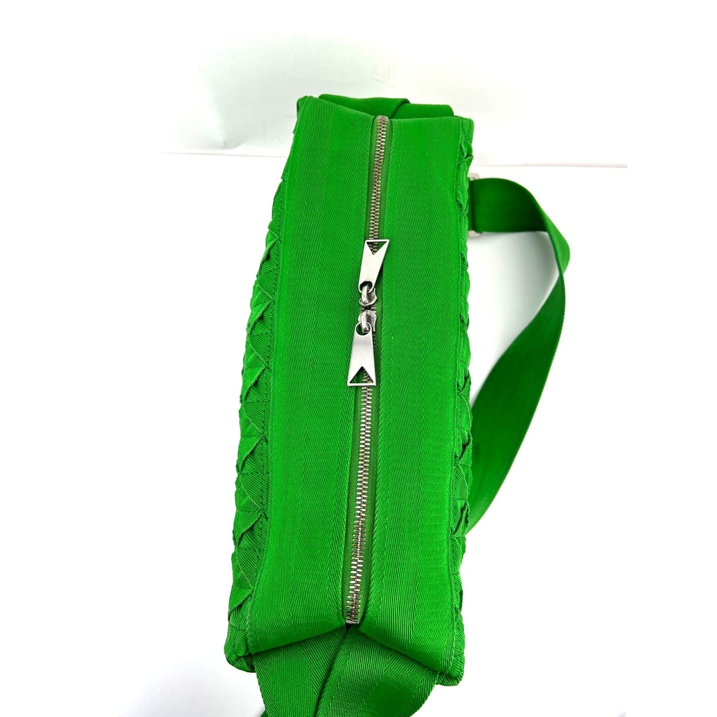 
                  
                    Bottega Veneta Intrecciato Green Webbing Crossbody Bag
                  
                