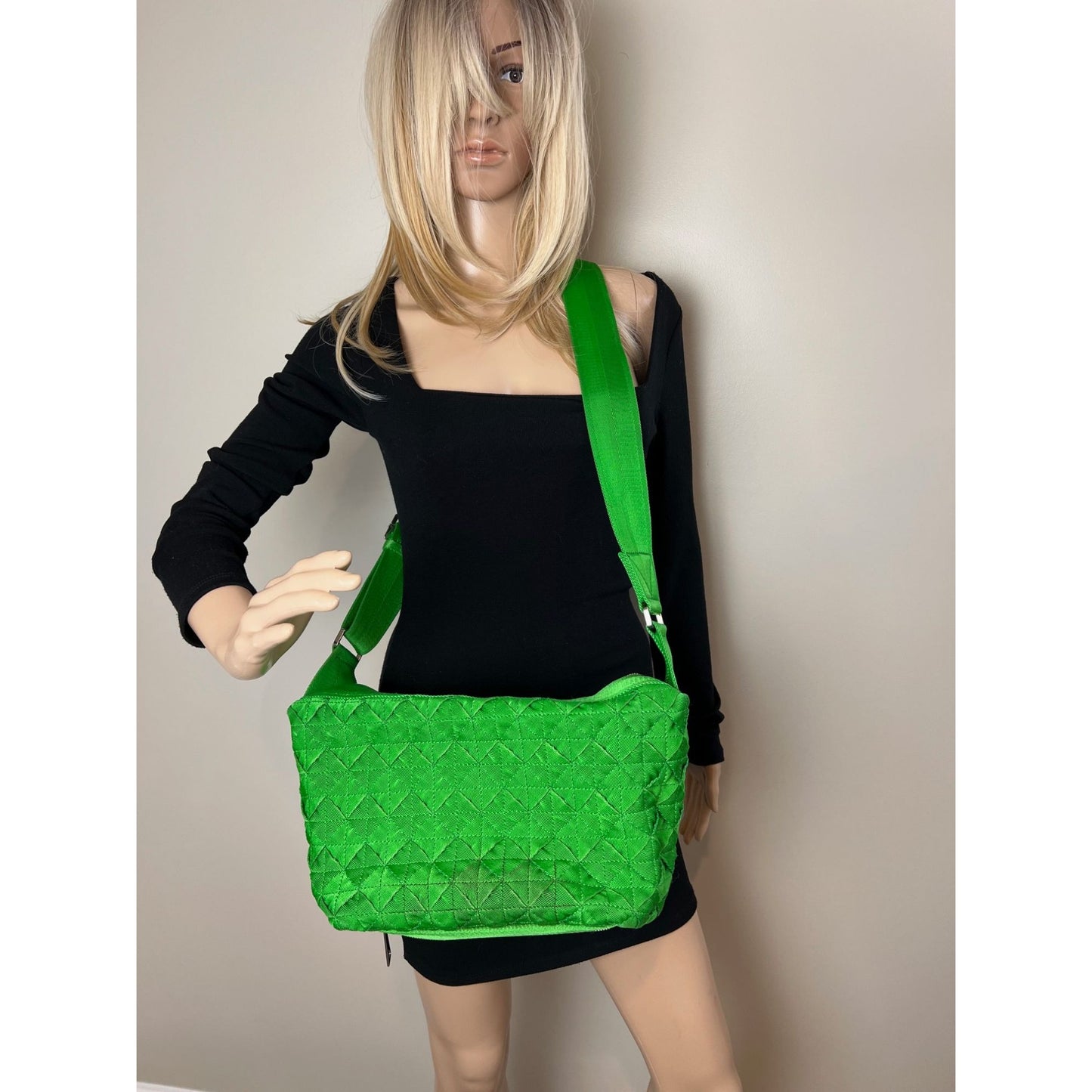 
                  
                    Bottega Veneta Intrecciato Green Webbing Crossbody Bag
                  
                