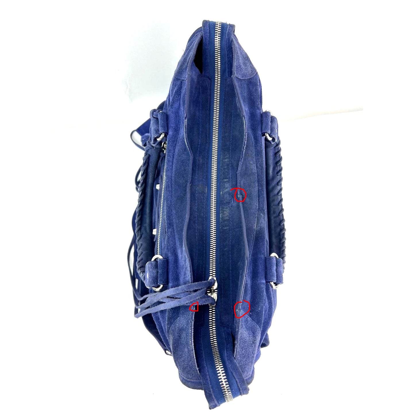 
                  
                    Balenciaga City Blue Suede Medium Shoulder Bag
                  
                