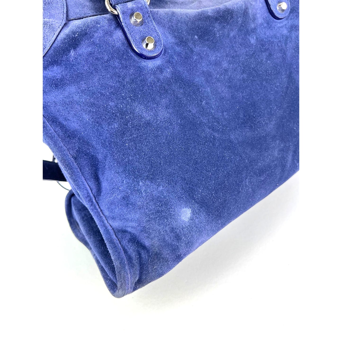 
                  
                    Balenciaga City Blue Suede Medium Shoulder Bag
                  
                