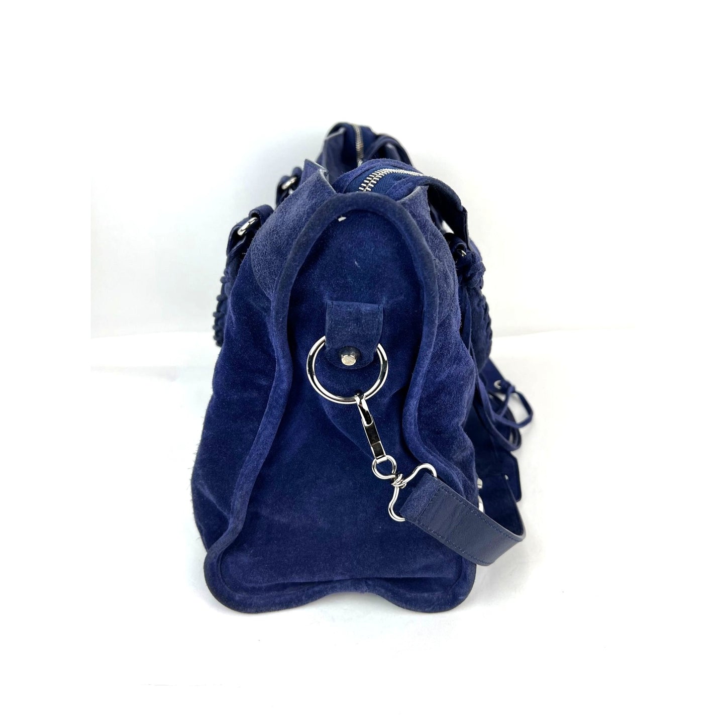
                  
                    Balenciaga City Blue Suede Medium Shoulder Bag
                  
                