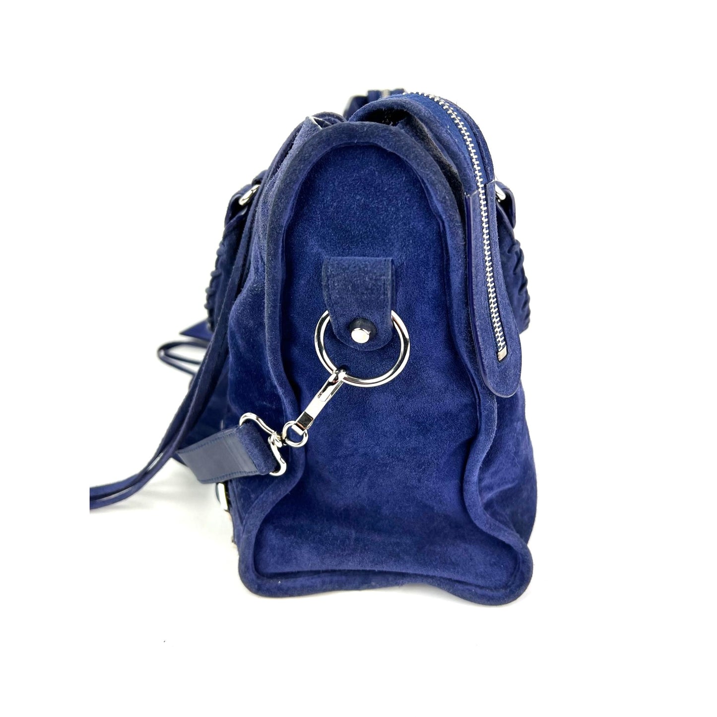 
                  
                    Balenciaga City Blue Suede Medium Shoulder Bag
                  
                