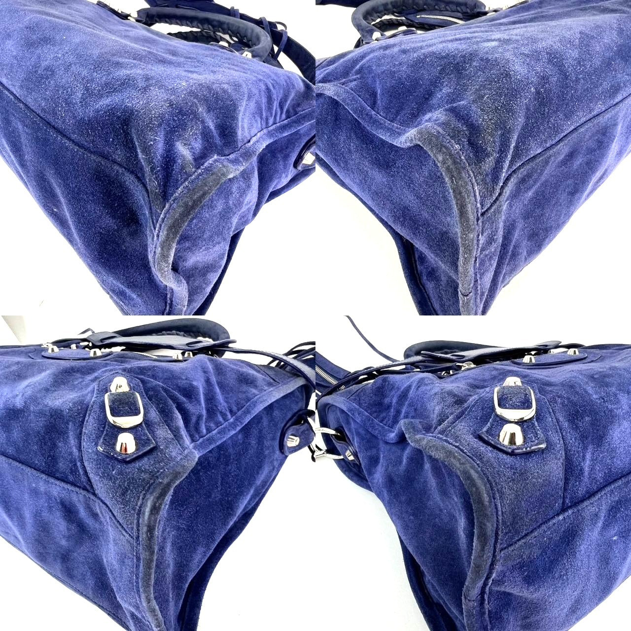 
                  
                    Balenciaga City Blue Suede Medium Shoulder Bag
                  
                