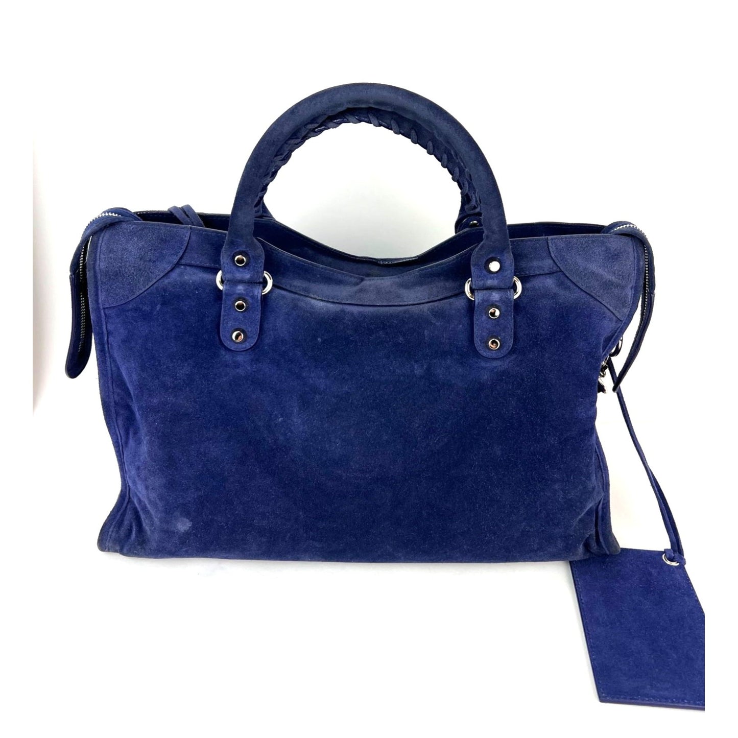 
                  
                    Balenciaga City Blue Suede Medium Shoulder Bag
                  
                