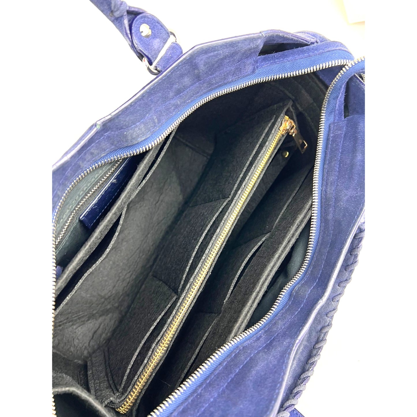 
                  
                    Balenciaga City Blue Suede Medium Shoulder Bag
                  
                