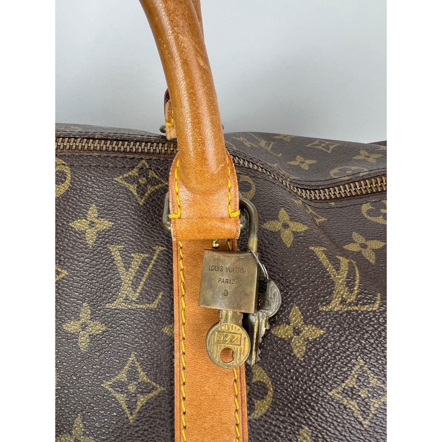 
                  
                    Louis Vuitton Keepall 50 Monogram Canvas Duffle Bag Vintage Luggage
                  
                