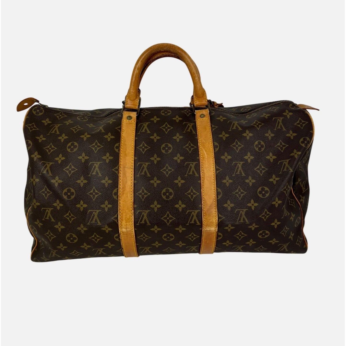 
                  
                    Louis Vuitton Keepall 50 Monogram Canvas Duffle Bag Vintage Luggage
                  
                