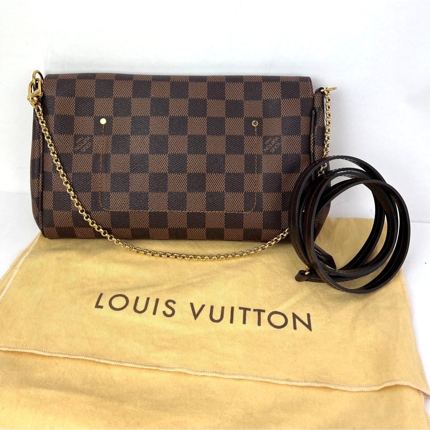 
                  
                    Louis Vuitton Favorite MM Damier Ebene Crossbody Bag
                  
                