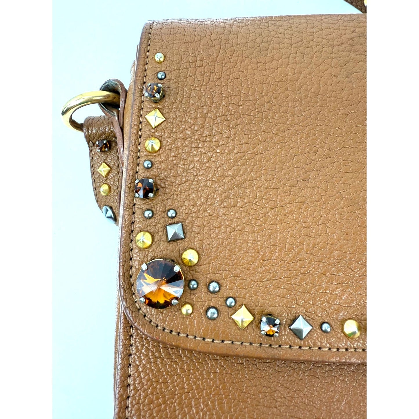
                  
                    Miu Miu Madres Brown Leather Crystals Crossbody
                  
                