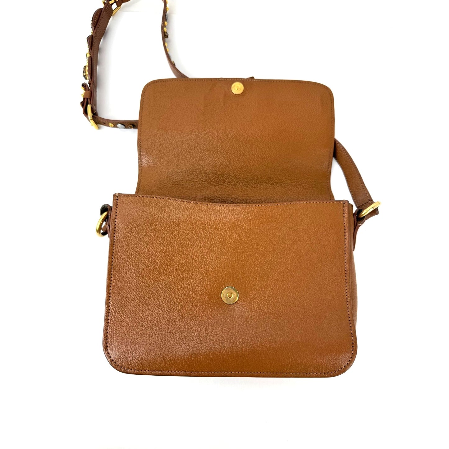 
                  
                    Miu Miu Madres Brown Leather Crystals Crossbody
                  
                