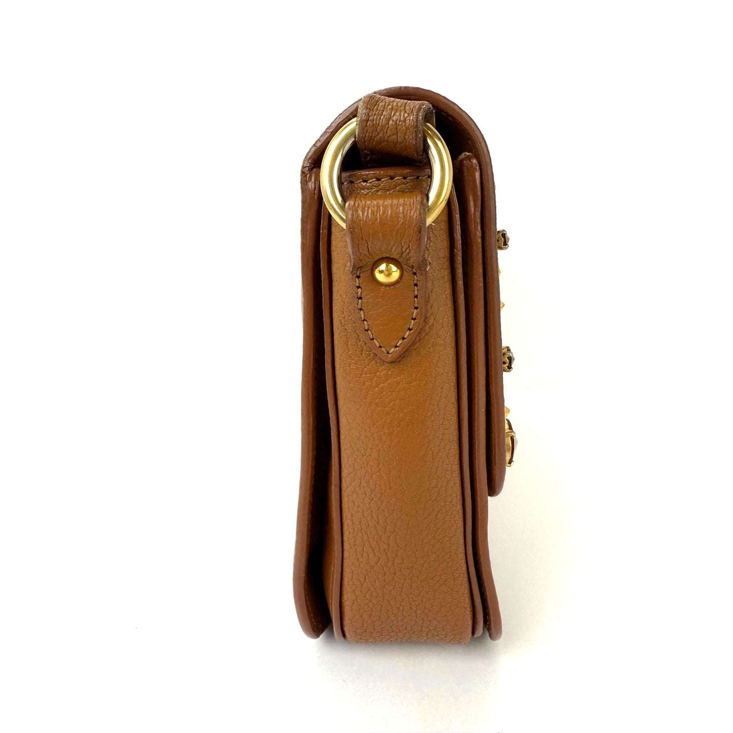 
                  
                    Miu Miu Madres Brown Leather Crystals Crossbody
                  
                