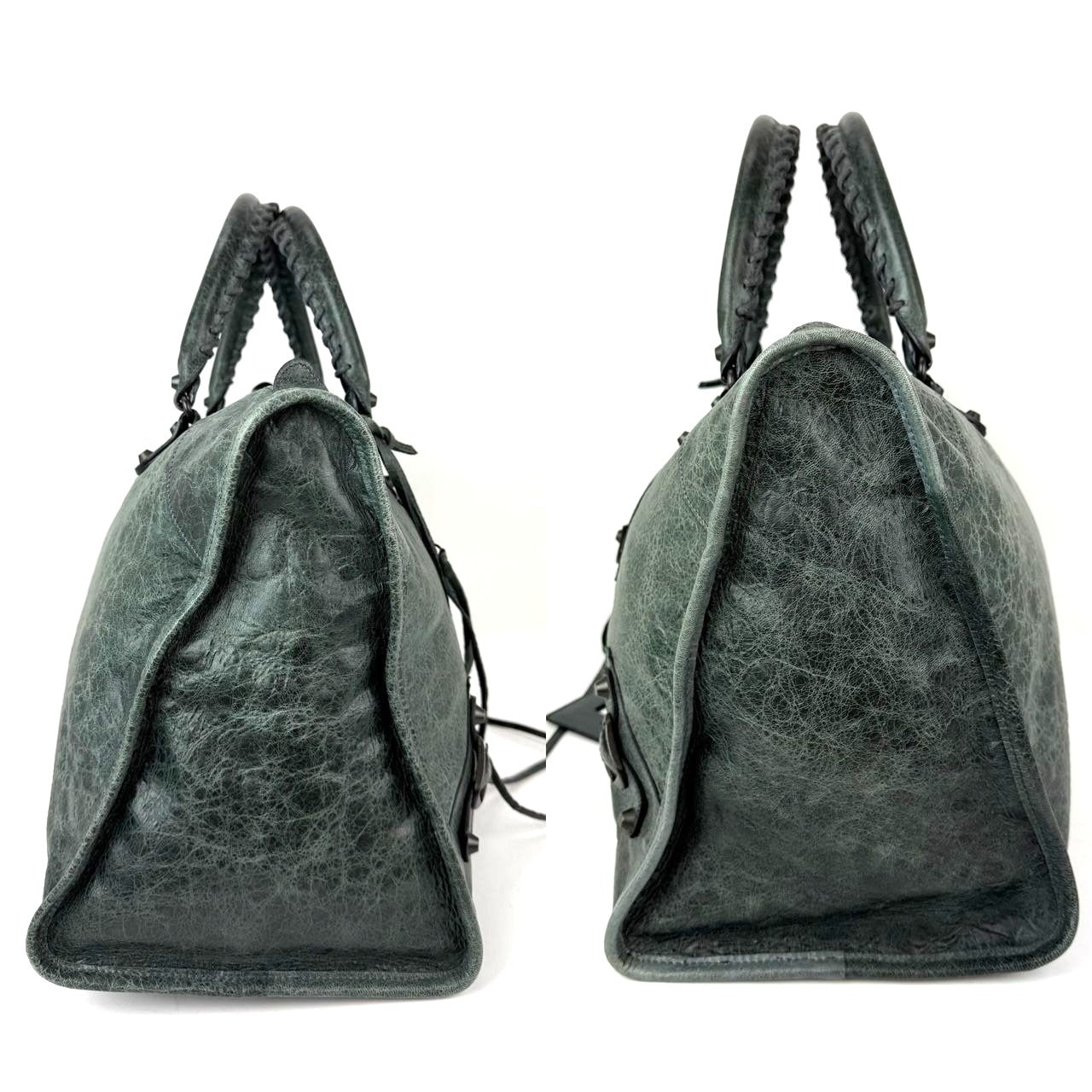 
                  
                    Balenciaga City Work Tote Dark Green Leather Bag
                  
                