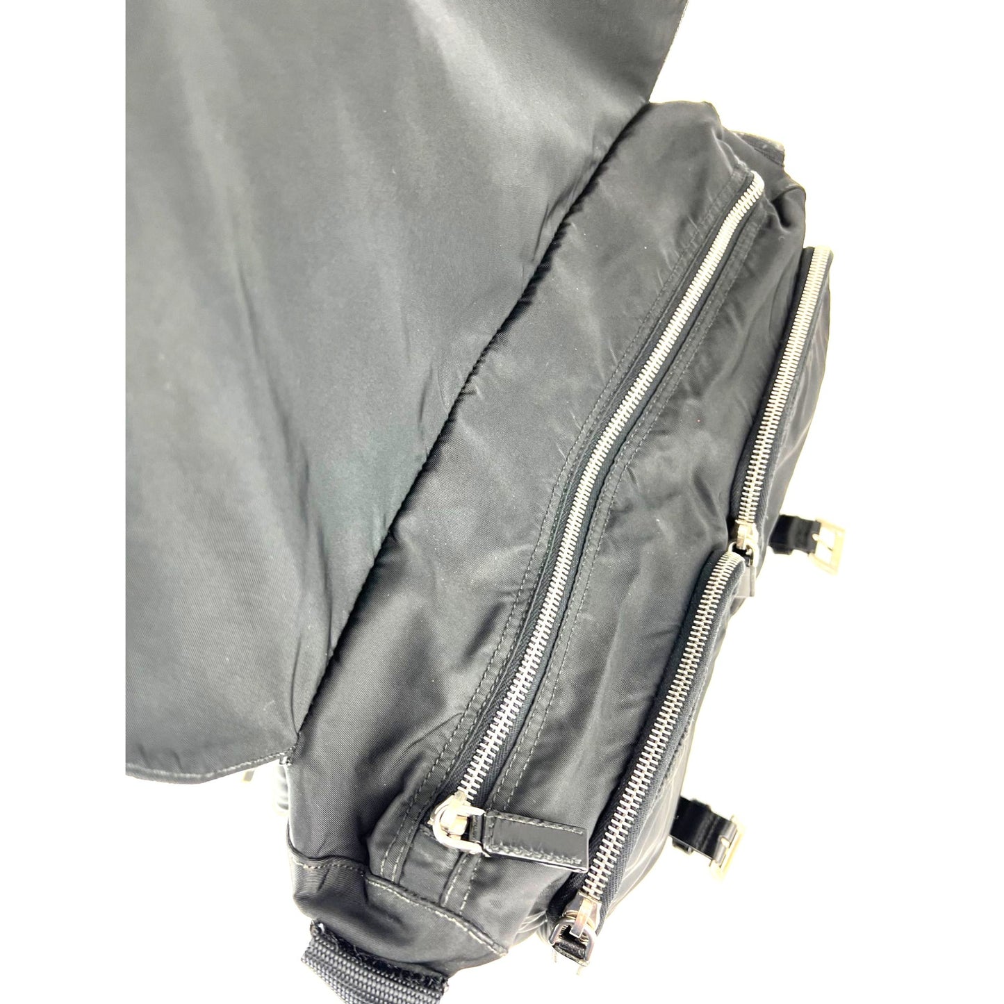 
                  
                    Prada Tessuto Nylon Double Buckle Black Messenger Bag
                  
                