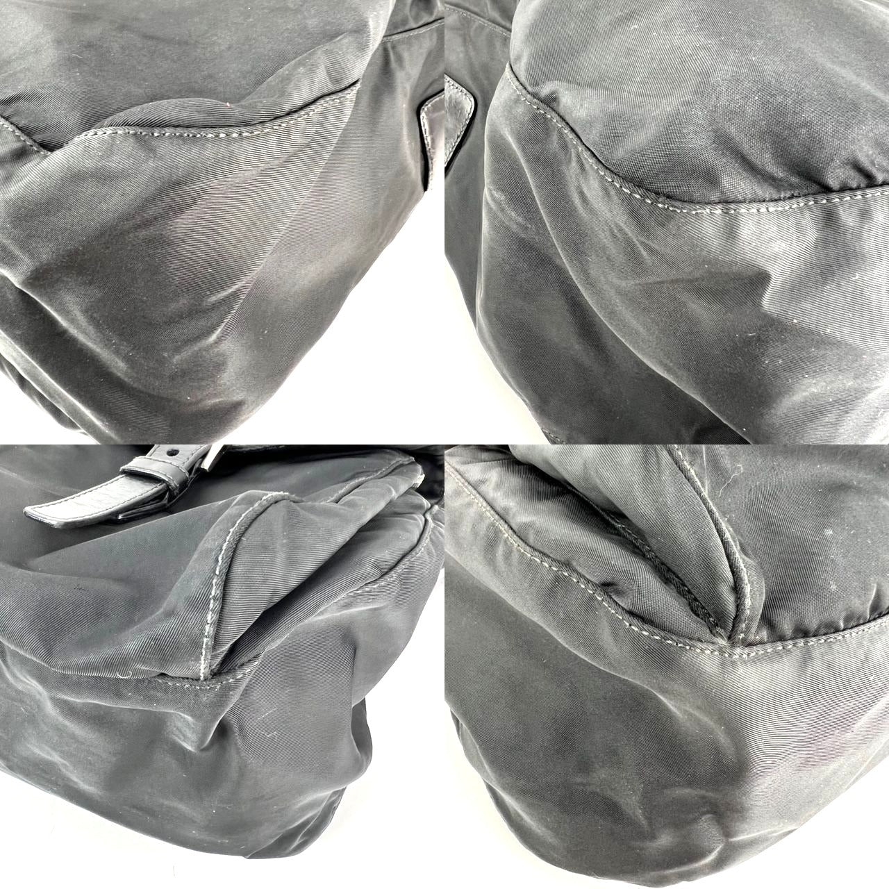 
                  
                    Prada Tessuto Nylon Double Buckle Black Messenger Bag
                  
                