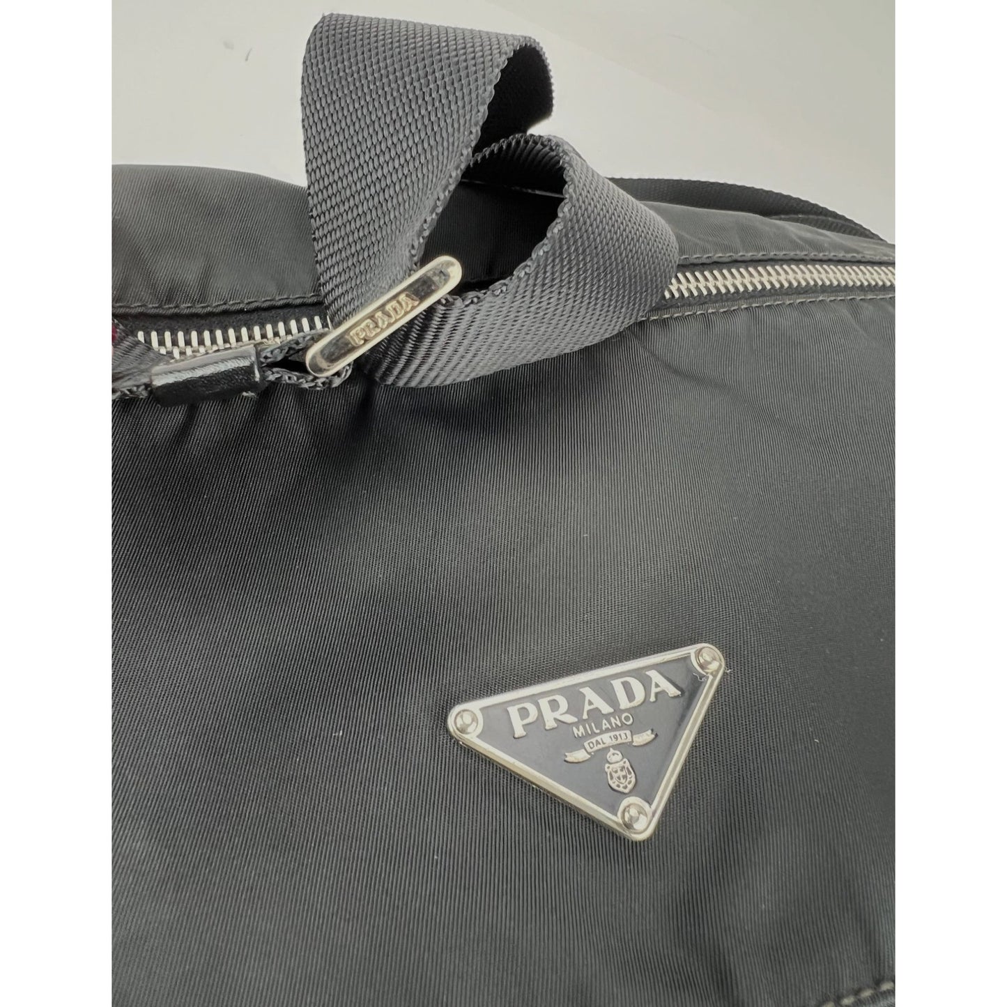 
                  
                    Prada Tessuto Nylon Double Buckle Black Messenger Bag
                  
                