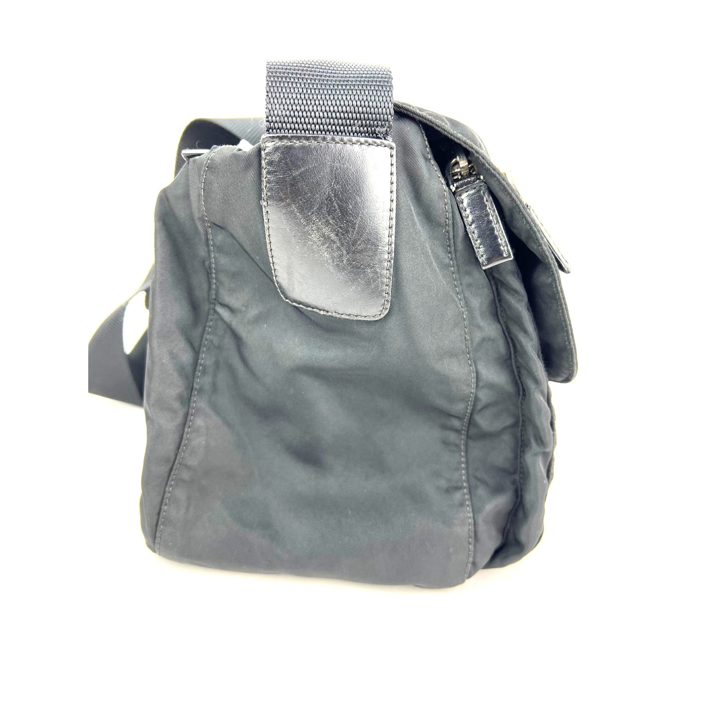 
                  
                    Prada Tessuto Nylon Double Buckle Black Messenger Bag
                  
                