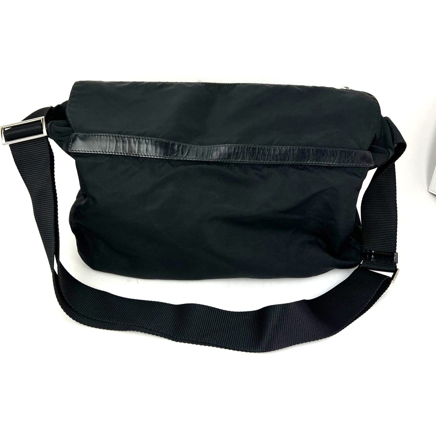 
                  
                    Prada Tessuto Nylon Double Buckle Black Messenger Bag
                  
                