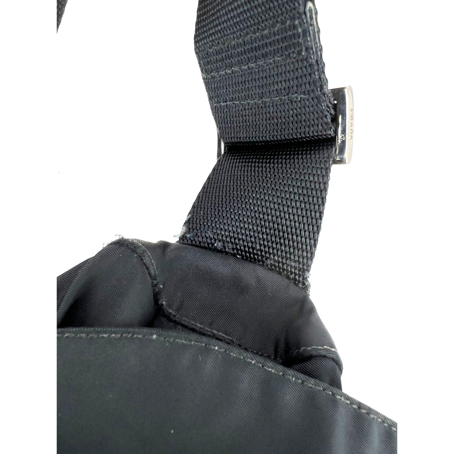 
                  
                    Prada Tessuto Nylon Double Buckle Black Messenger Bag
                  
                