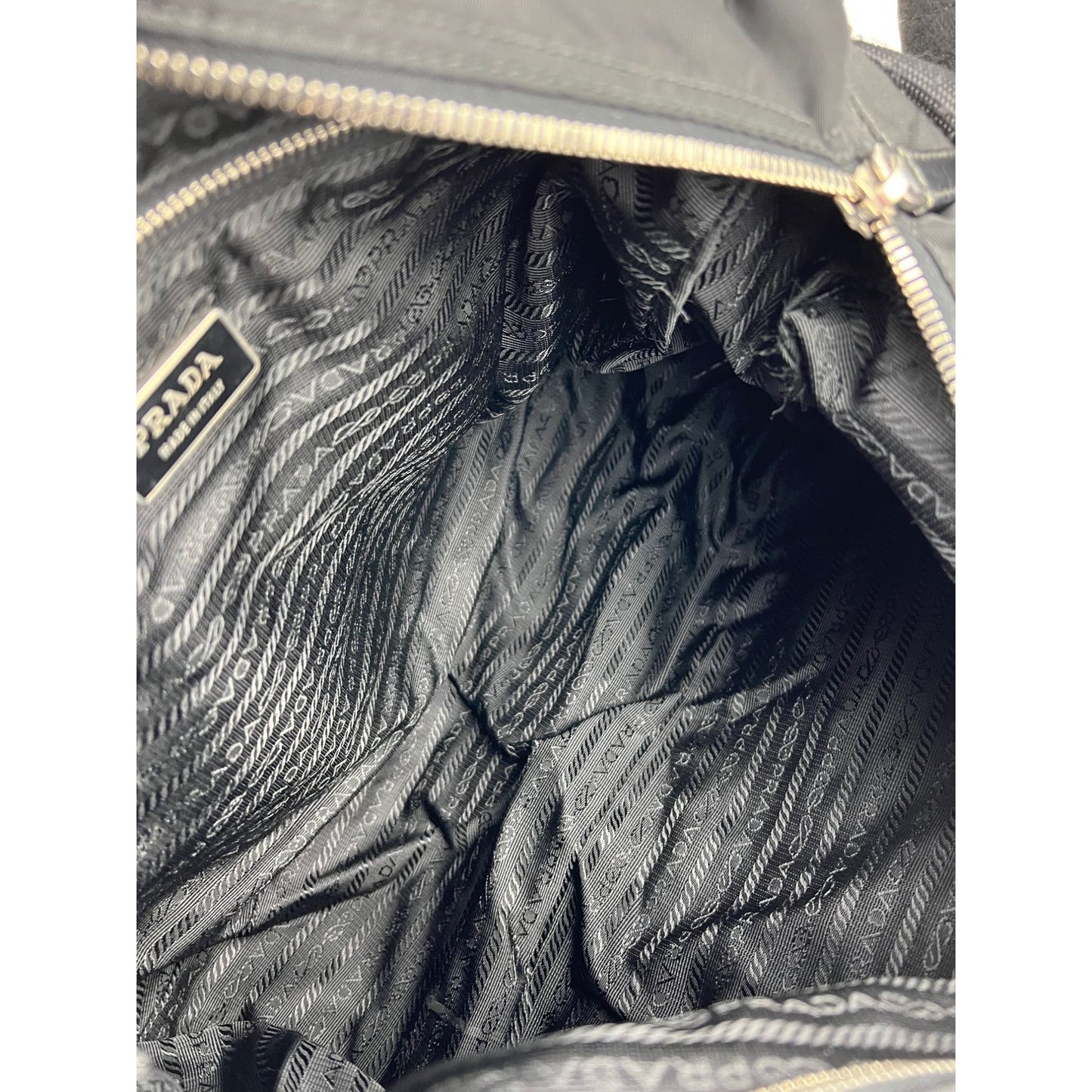 
                  
                    Prada Tessuto Nylon Double Buckle Black Messenger Bag
                  
                