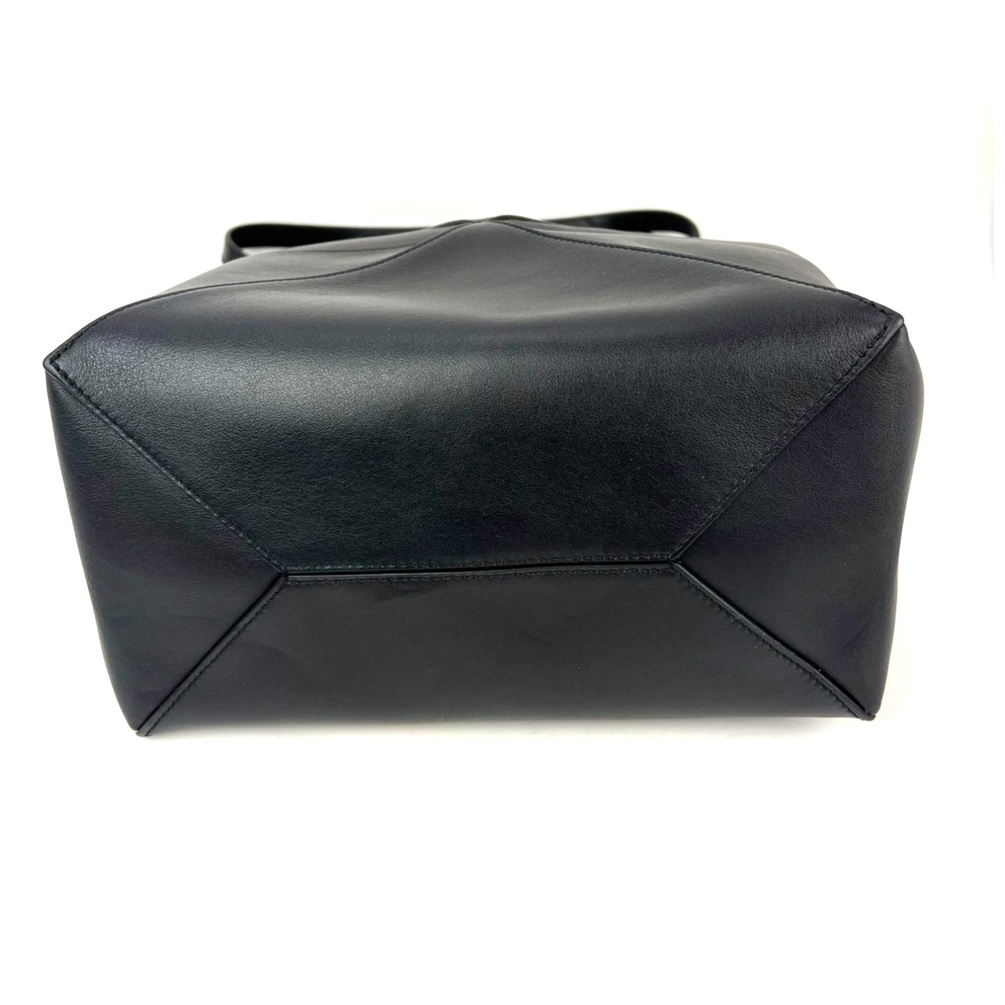 
                  
                    Loewe Shiny Calfskin Medium Puzzle Fold Black Tote Bag
                  
                