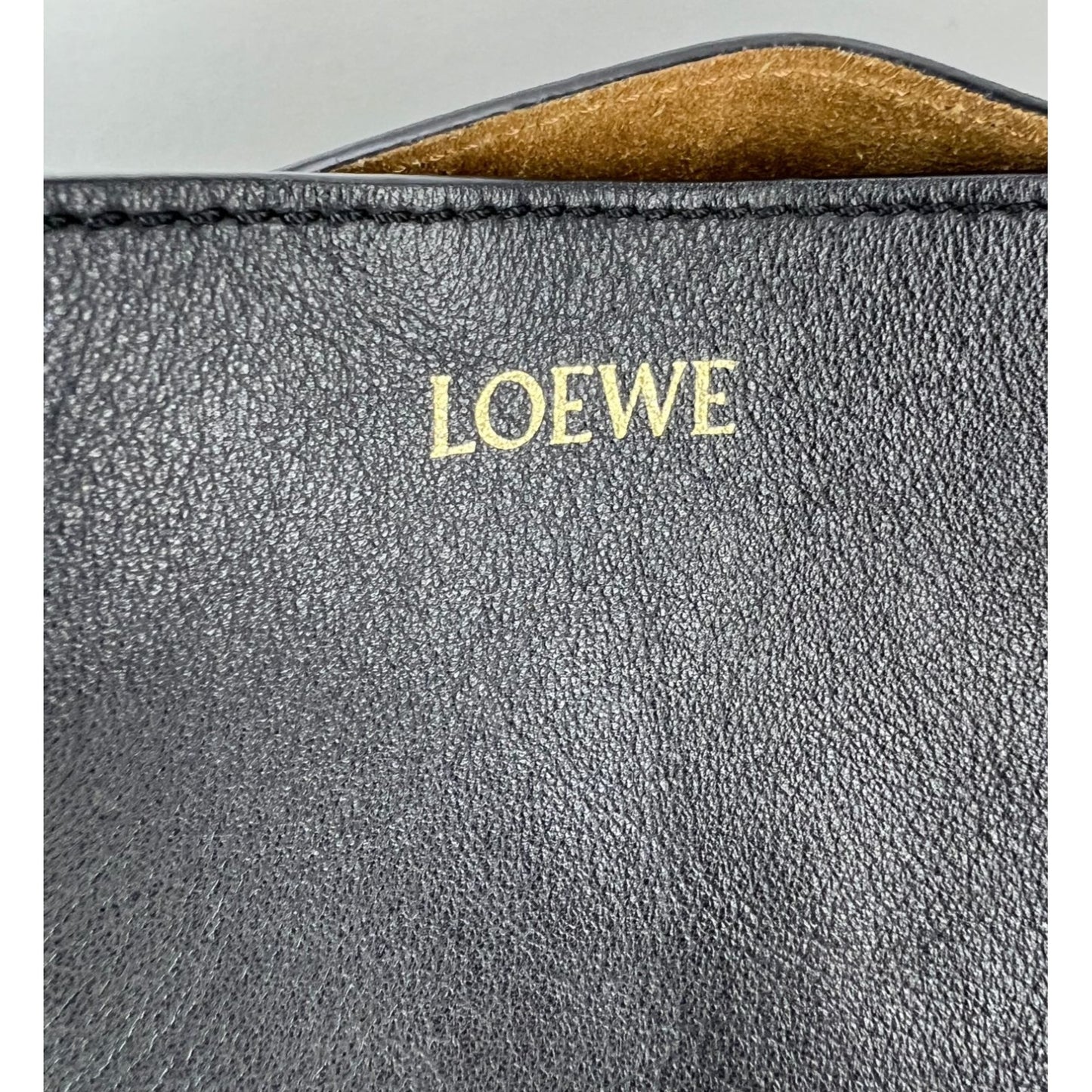 
                  
                    Loewe Shiny Calfskin Medium Puzzle Fold Black Tote Bag
                  
                
