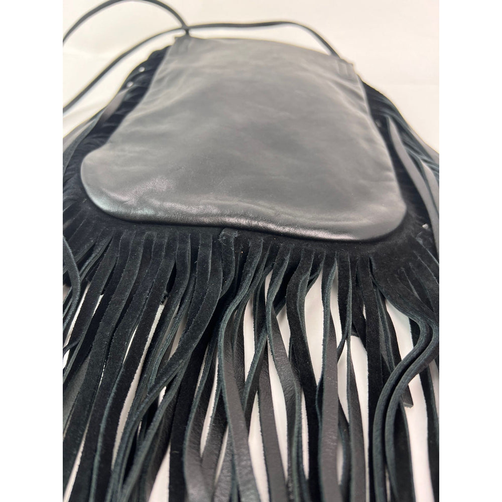 
                  
                    Saint Laurent Lambskin Anita Tassel Black Crossbody Bag
                  
                