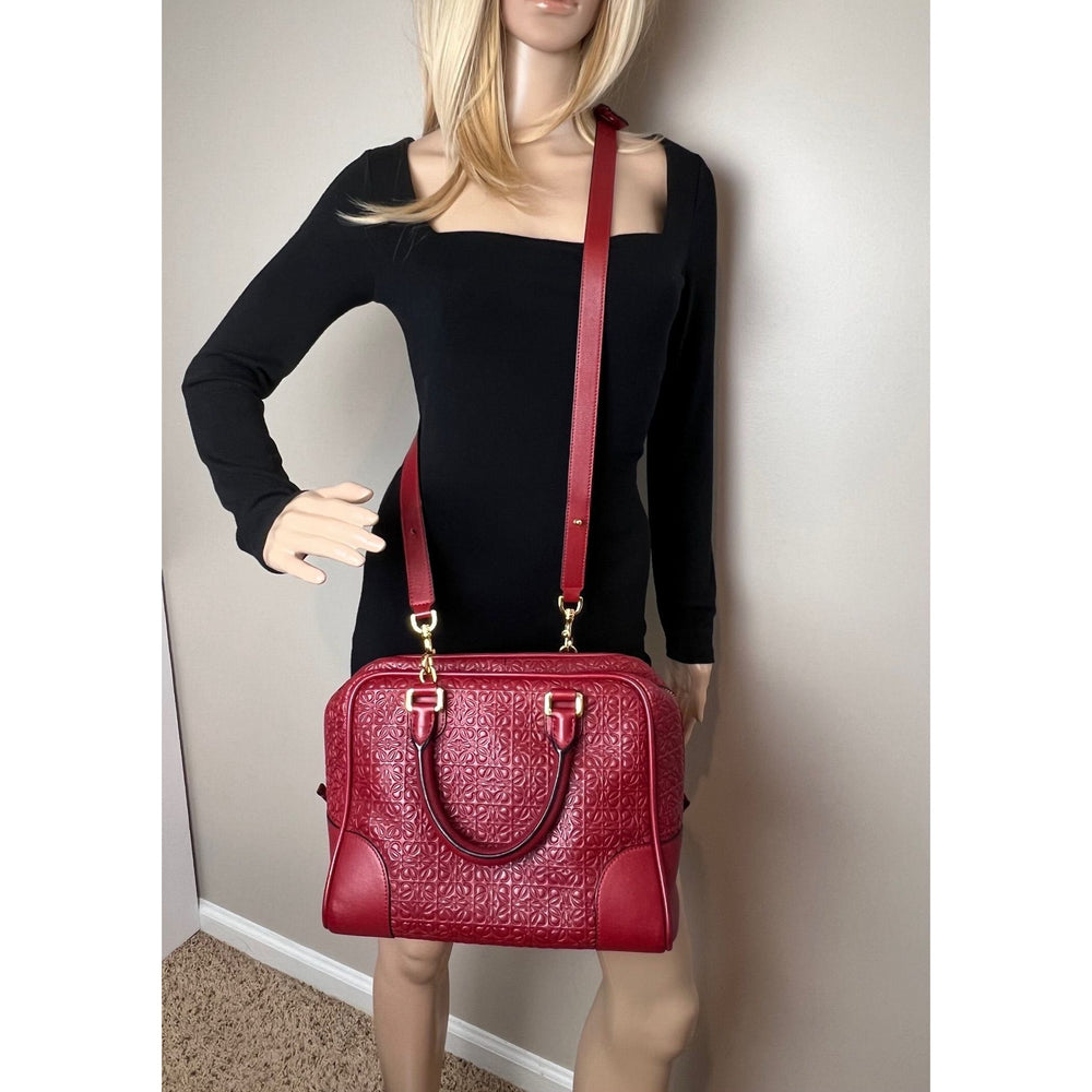 
                  
                    Loewe Amazona Anagram 2 Way Red Leather Shoulder Bag
                  
                