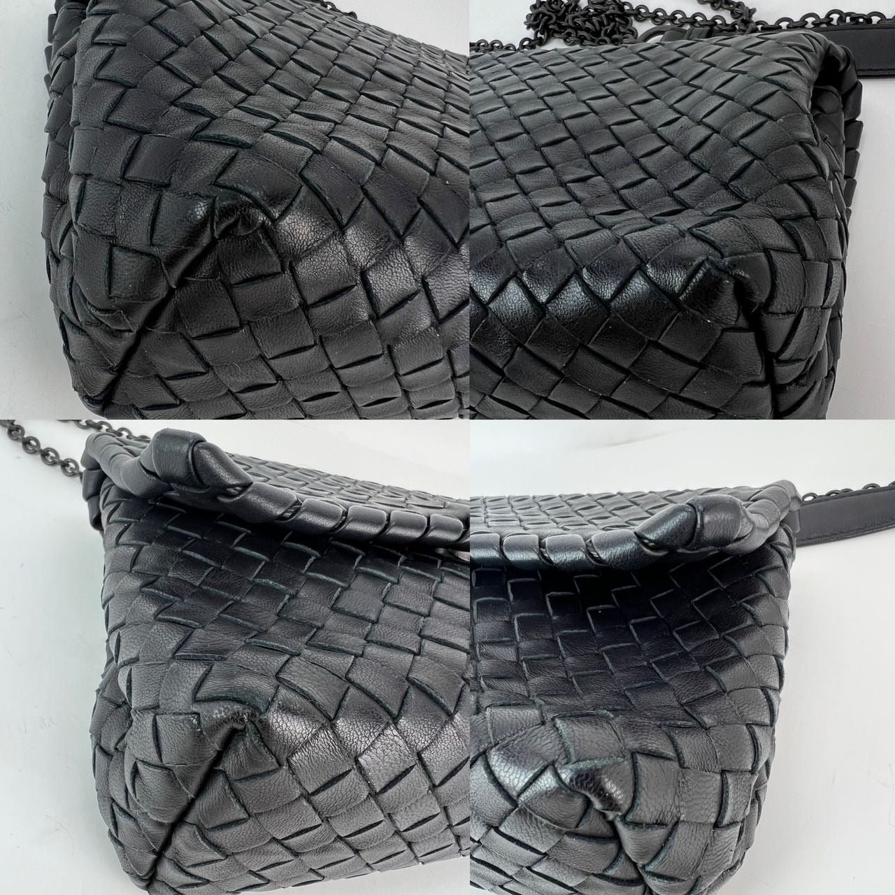 
                  
                    Bottega Veneta Nappa Intrecciato Small Olimpia Black Leather Crossbody Bag
                  
                