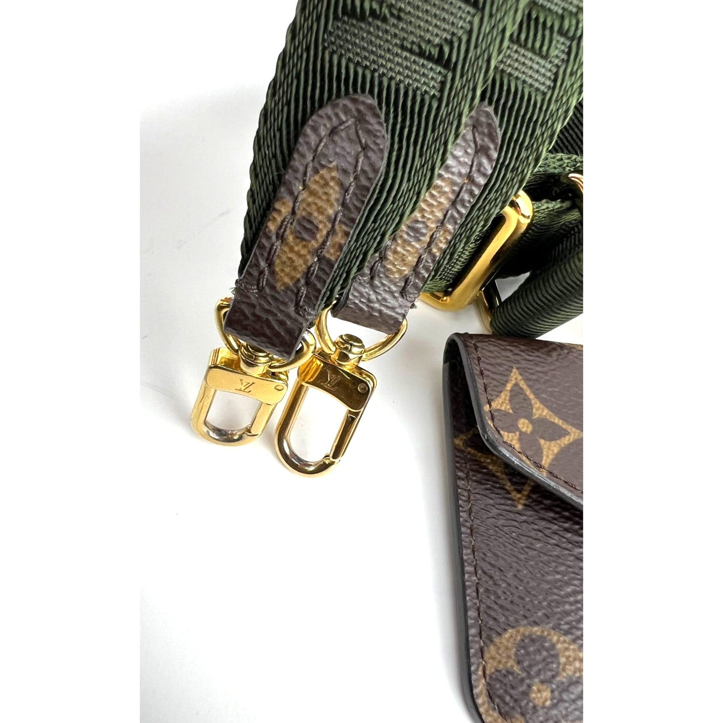 
                  
                    Louis Vuitton Monogram Strap & Go Khaki Felicie Crossbody Bag
                  
                
