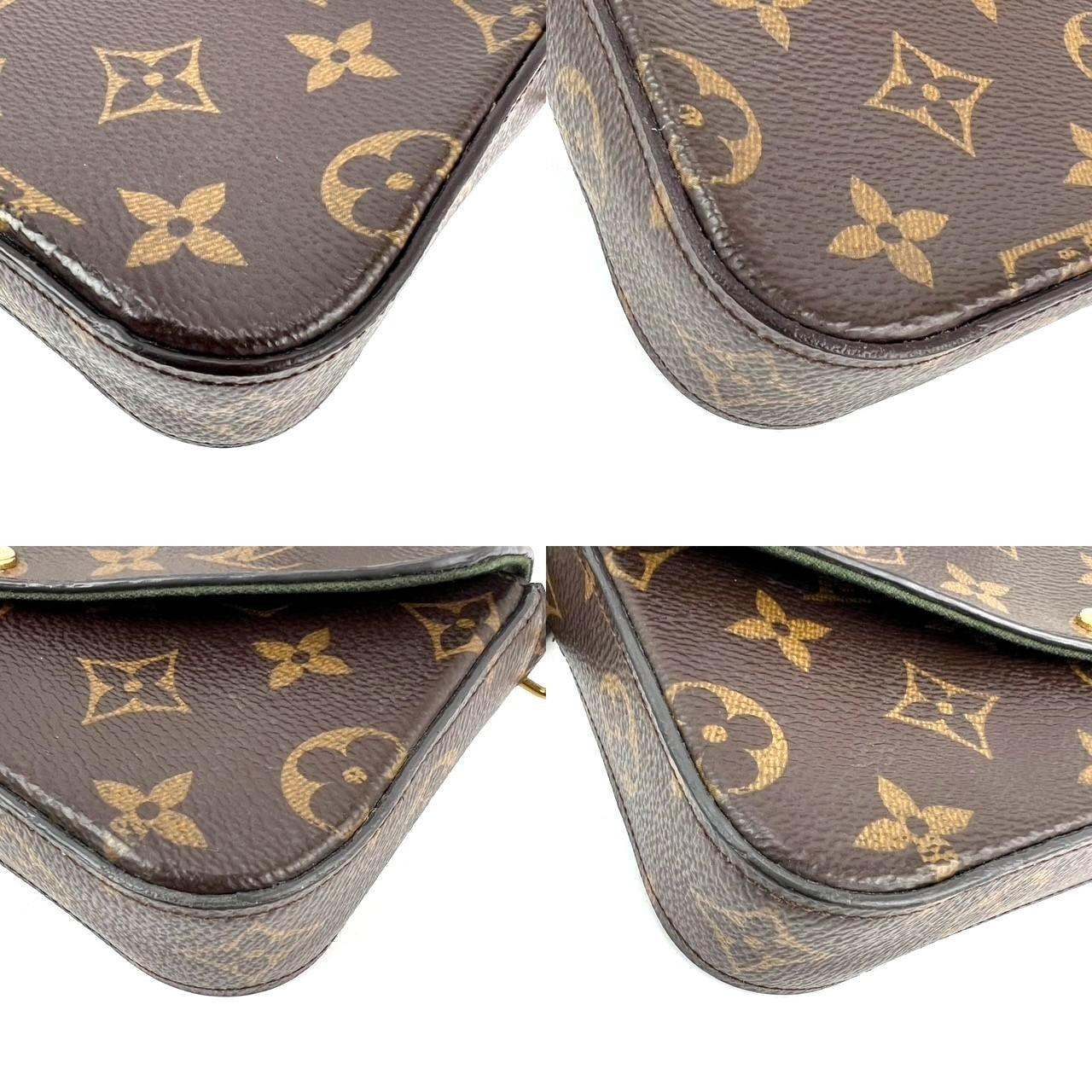
                  
                    Louis Vuitton Monogram Strap & Go Khaki Felicie Crossbody Bag
                  
                