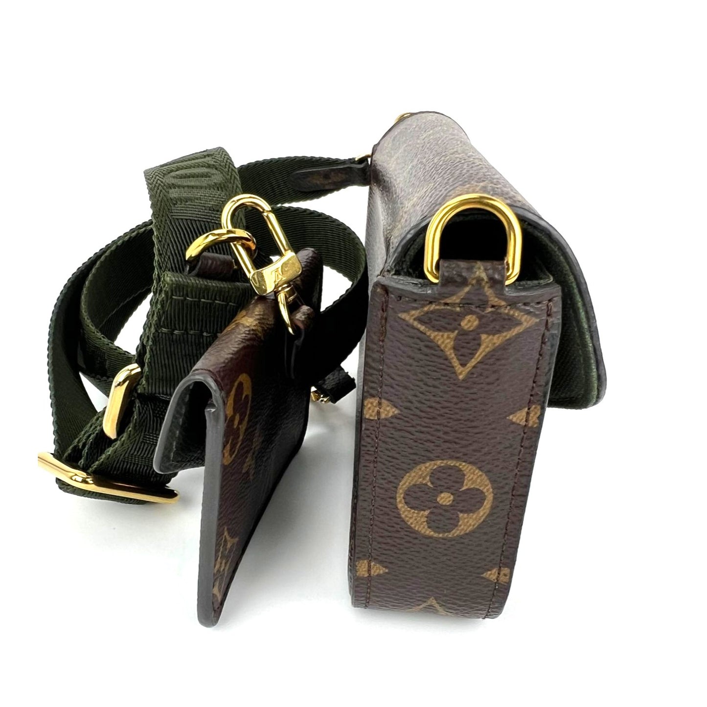 
                  
                    Louis Vuitton Monogram Strap & Go Khaki Felicie Crossbody Bag
                  
                
