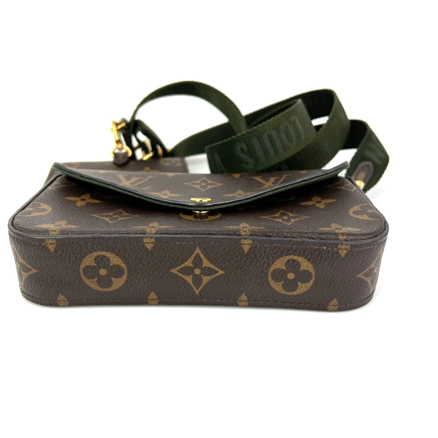 
                  
                    Louis Vuitton Monogram Strap & Go Khaki Felicie Crossbody Bag
                  
                