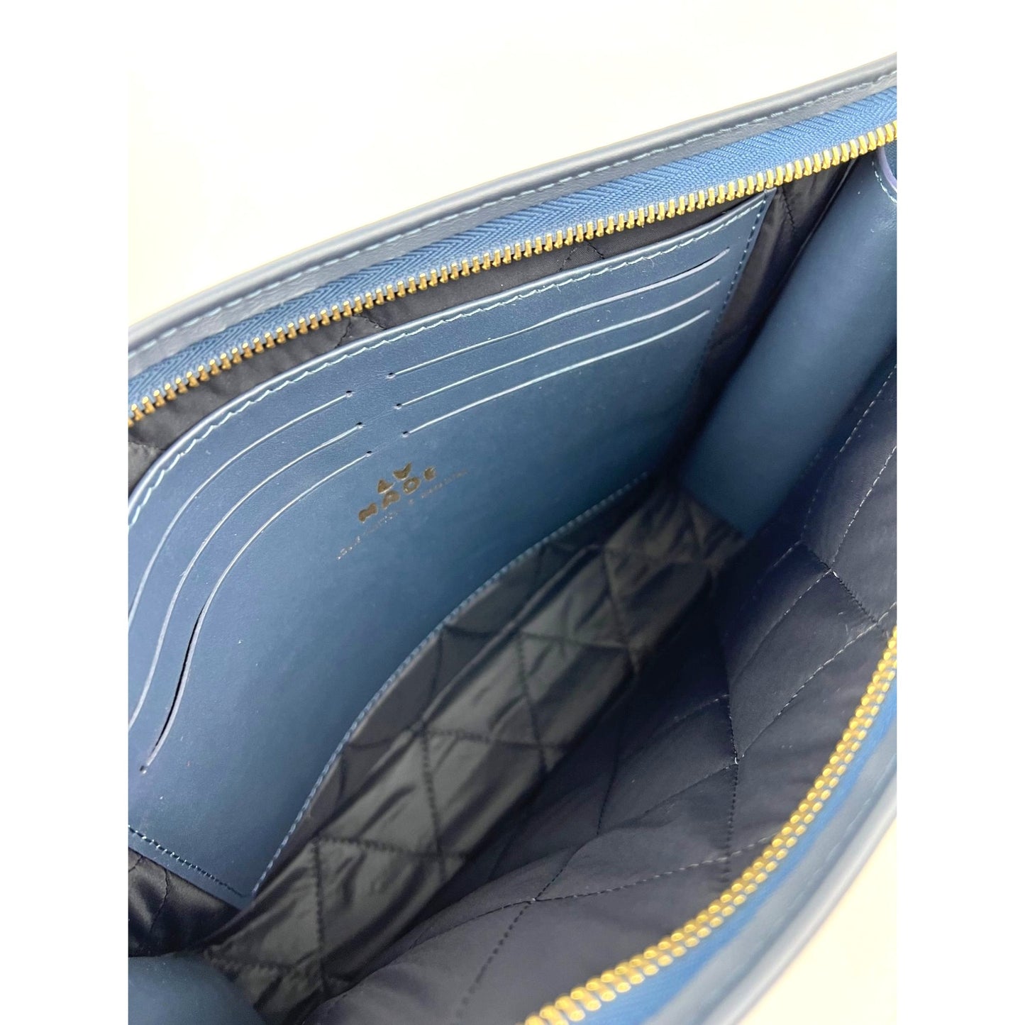 
                  
                    Louis Vuitton X Nigo Taurillon Denim Drip Pochette Voyage MM Crossbody Clutch Bag
                  
                