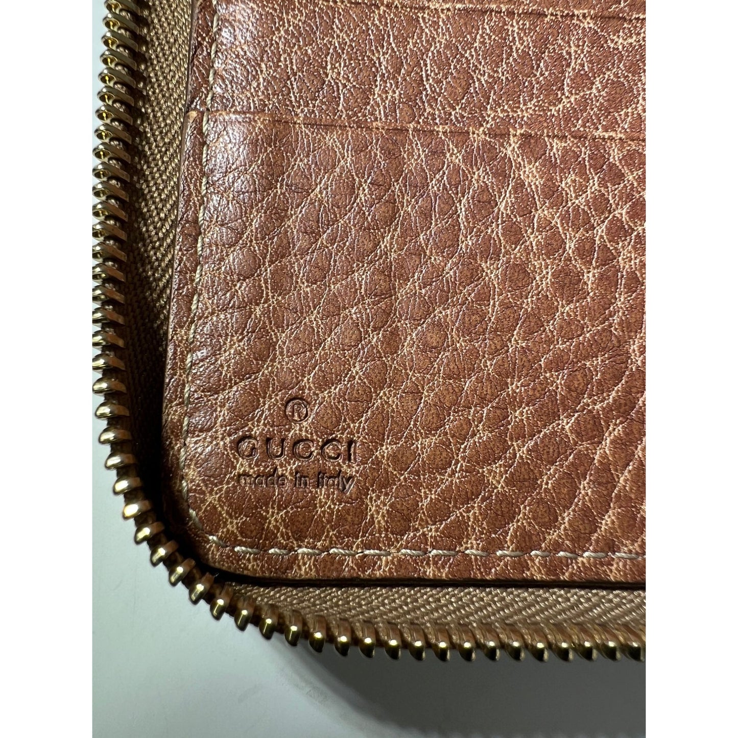
                  
                    Gucci GG Guccisima Leather Bamboo Tassel Zippy Wallet Clutch
                  
                