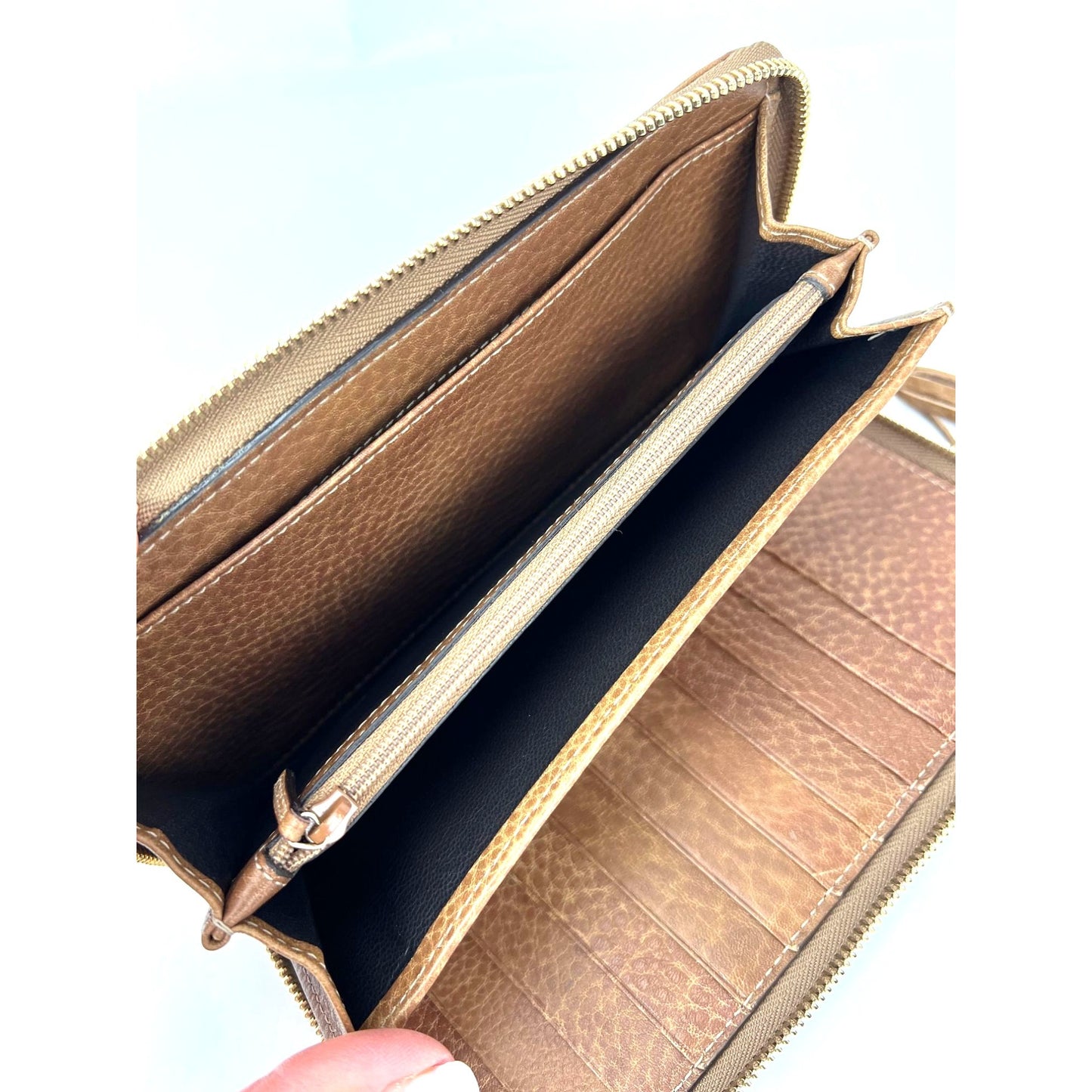 
                  
                    Gucci GG Guccisima Leather Bamboo Tassel Zippy Wallet Clutch
                  
                