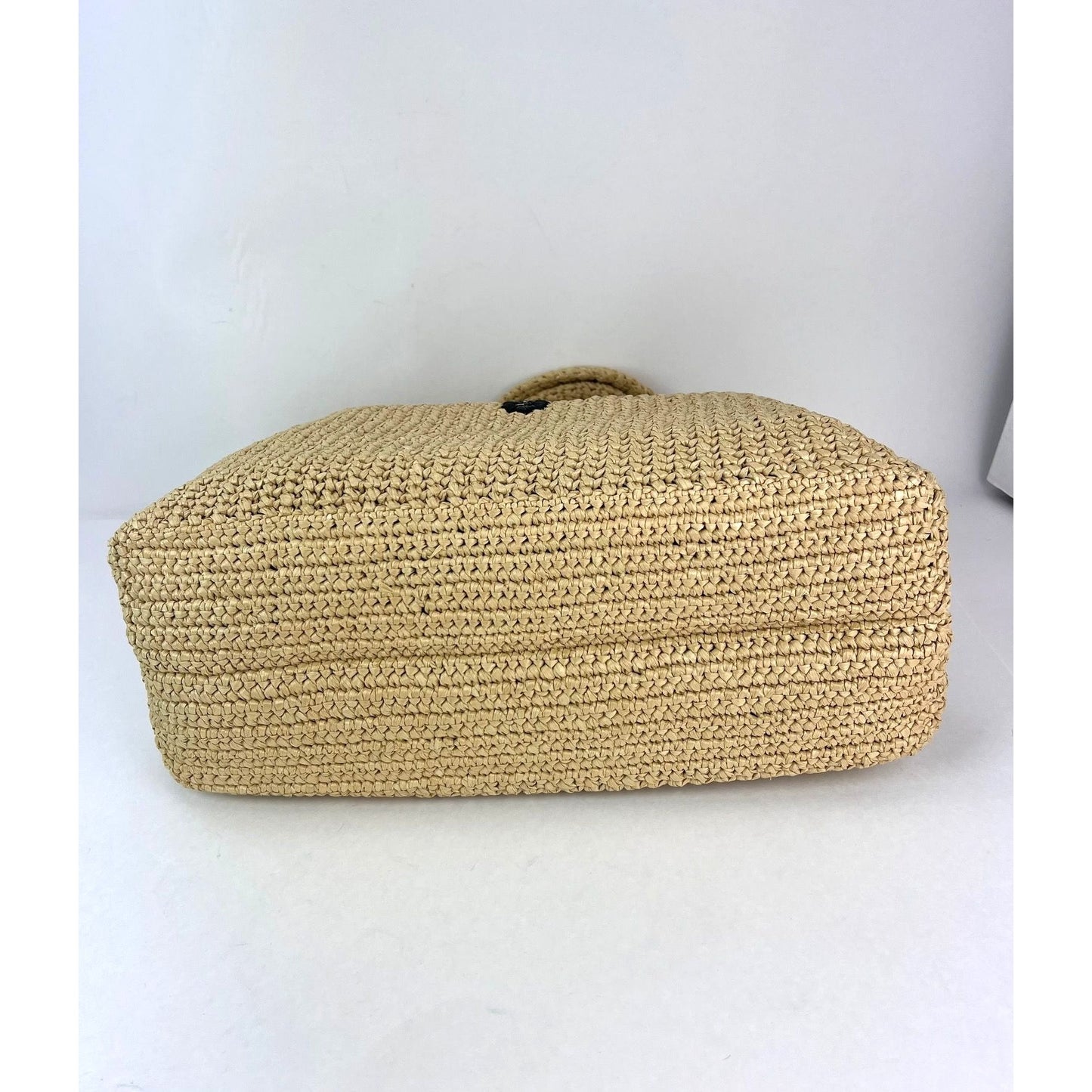
                  
                    Prada Yarn Raffia Effect Crochet Embroidered Naturale Tote Bag
                  
                