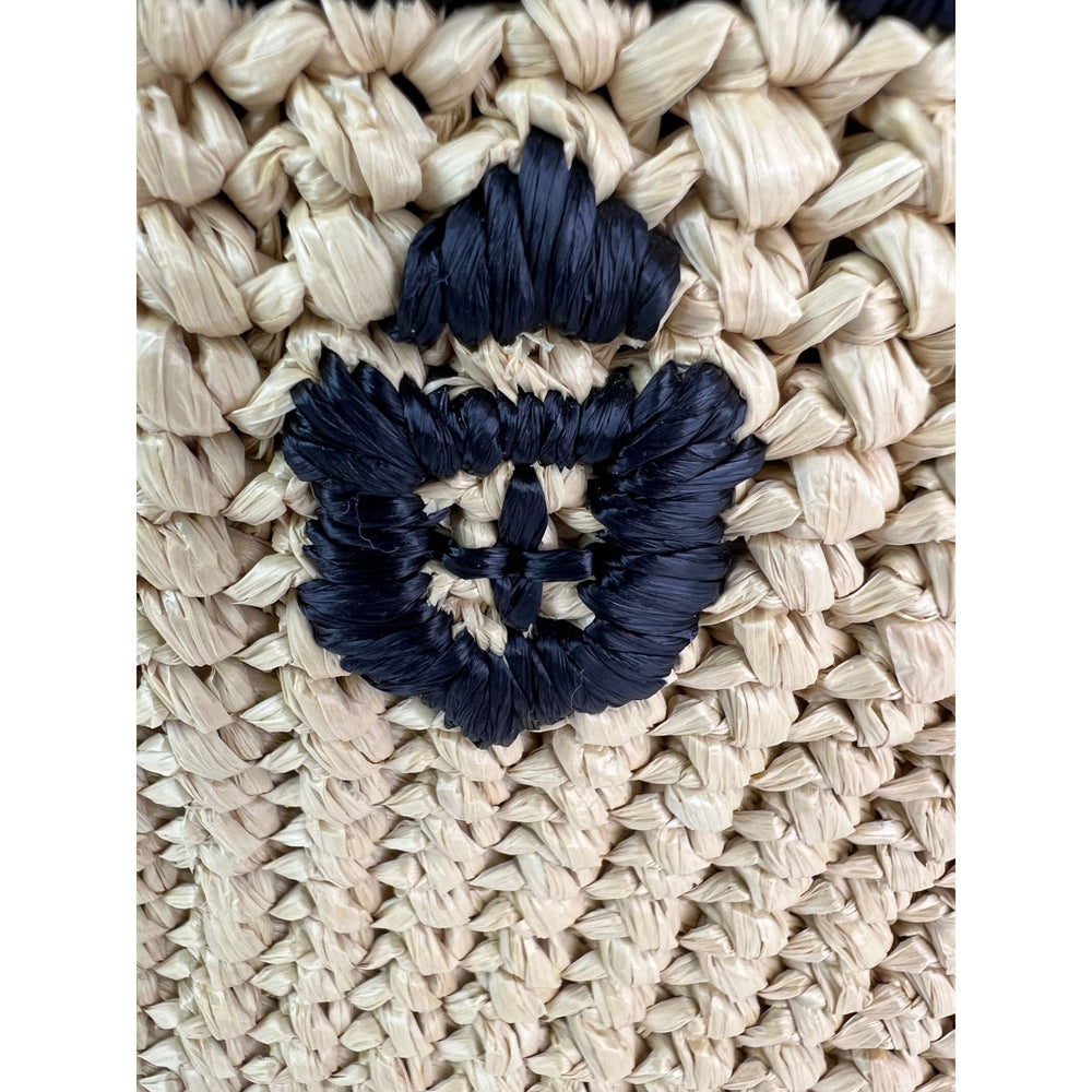
                  
                    Prada Yarn Raffia Effect Crochet Embroidered Naturale Tote Bag
                  
                